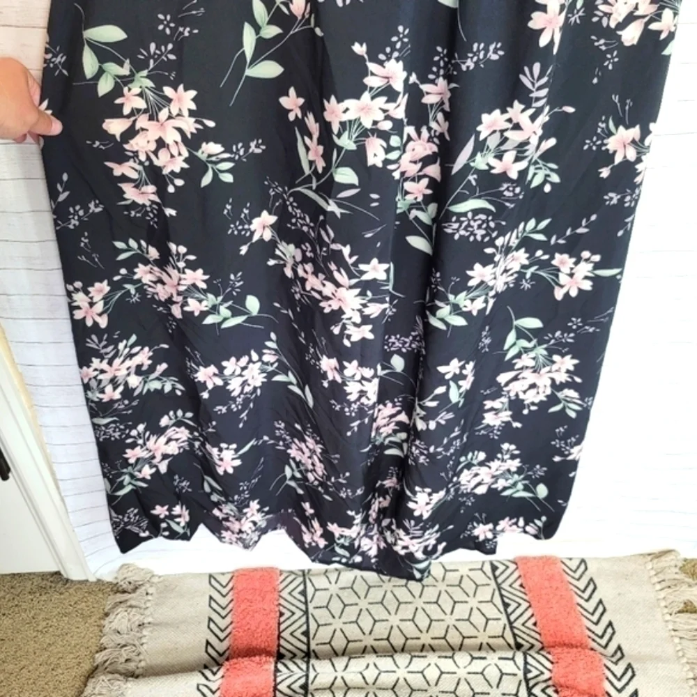 SHEIN CURVE VCAY FLORAL RACER BACK MAXI DRESS, SZ 4X